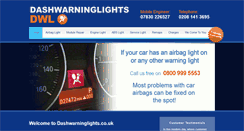 Desktop Screenshot of dashwarninglights.co.uk