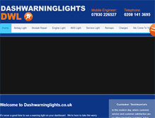 Tablet Screenshot of dashwarninglights.co.uk